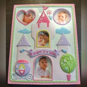 Picture frame Disney princess theme pink purple blue green